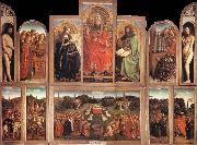 Jan Van Eyck The Ghent Altarpiece oil painting reproduction
